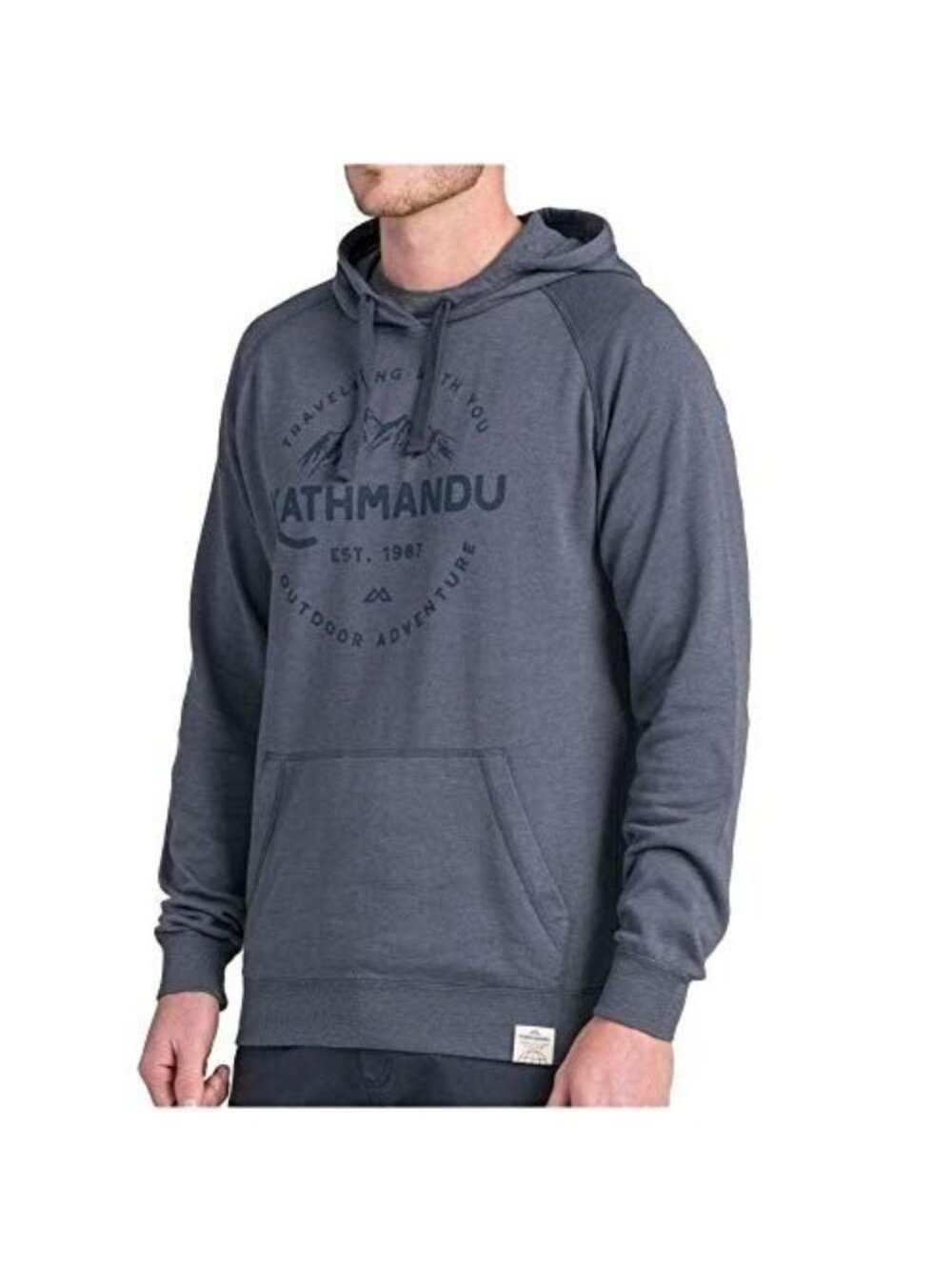 Kathmandu KMD Men's 2XL Earthcolours Pullover Hoodie Outdoor Adventure GRAY